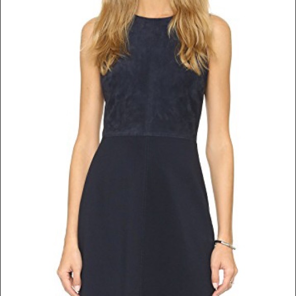 Theory Jinxil K Suede Combo Dress - Picture 4 of 8